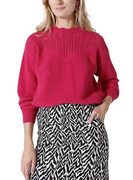 Pullover Naf Naf Rosa Entwürfe für Damen