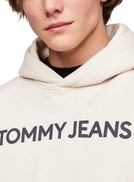 Sweatshirt Tommy Jeans Reg Bold Beige Herren