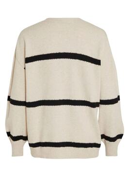 Jacke Vila Viril Stripe Schwarz und Weiss