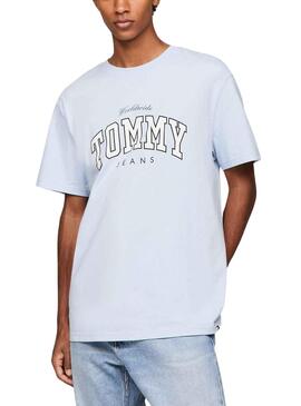 T-Shirt Tommy Jeans Uni Blau für Herren