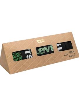 Unterhose Levis Logo Box Grün für Herren