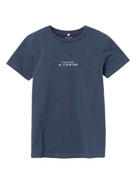 T-Shirt Name It Temanno Blau für Junge