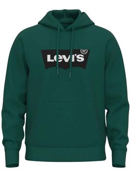 Sweatshirt Levis Hoodie Basic Grün für Herren