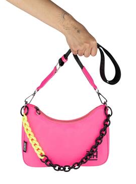 Handtasche Munich Rosa Fuchsia Baguette für Damen