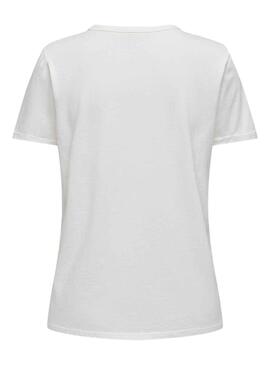T-Shirt Only Elif Weiss für Damen