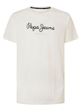 T-Shirt Pepe Jeans Eggo Weiss für Herren