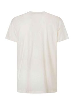 T-Shirt Pepe Jeans Eggo Weiss für Herren