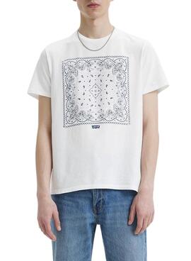 T-Shirt Levis Graphic Crewhals Weiss für Herren