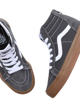 Sneakers Vans Sk8 Hi Zip Grau für Junge und Mädchen