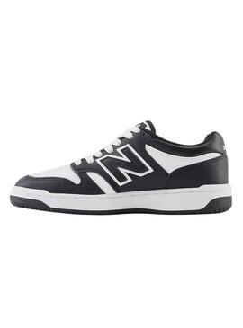Sneakers New Balance 480 Weiss Schwarz für Junges