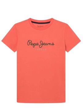 T-Shirt Pepe Jeans New Art Orange für Junge
