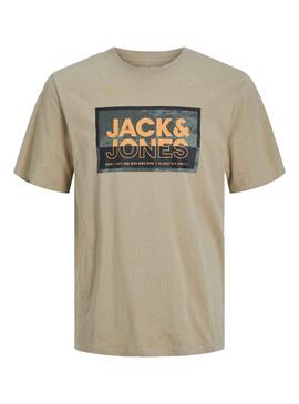 T-Shirt Jack & Jones Logan Beige für Junge