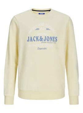 Sweatshirt Jack & Jones Minds Crew Gelb Junge