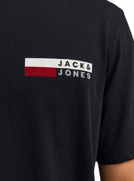 T-Shirt Jack & Jones Corp Logo Schwarz Herren