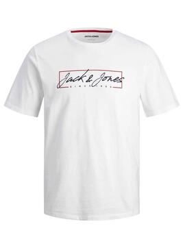 T-Shirt Jack & Jones Zuri Weiss für Herren