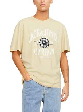 T-Shirt Jack & Jones Lucca Gelb für Herren