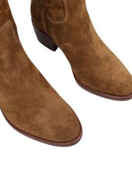 Stiefelettes Dakota Boots Campera Baja Leder Braun Damen