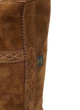 Stiefelettes Dakota Boots Campera Baja Leder Braun Damen