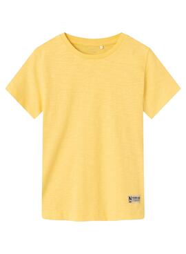 T-Shirt Name It Derviet Gelb für Junge