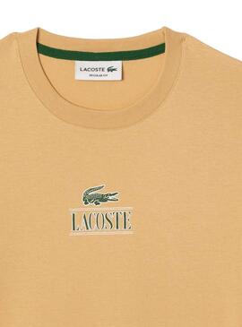 T-Shirt Lacoste Regular Beige für Herren und Damen
