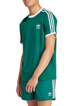 T-Shirt Adidas 3-Streifen Grün für Herren