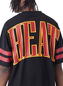 T-shirt New Era Miami Heat NBA Schwarz Herren