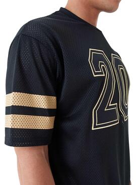 T-Shirt New Era Mesh Oversized Schwarz Herren