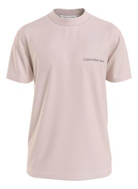 T-Shirt Calvin Klein Institutional Pink Herren