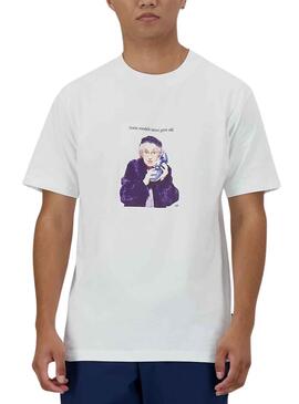 T-Shirt New Balance Never Age Weiß für Herren