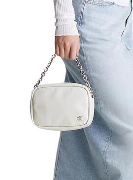 Tasche Calvin Klein Chain Weiß für Damen