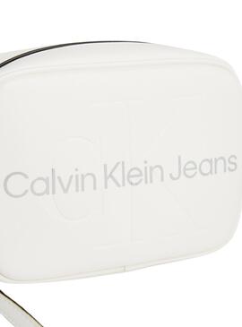 Handtasche Calvin Klein Cam Weiß für Damen