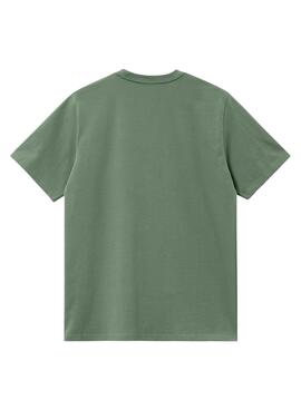T-Shirt Carhartt Pocket Grün für Männer