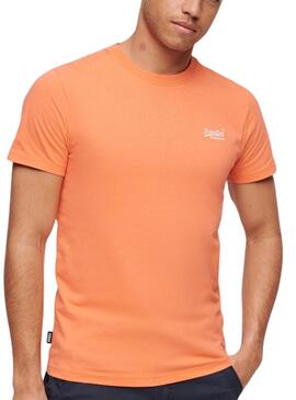 T-Shirt Superdry Logo Orange für Herren