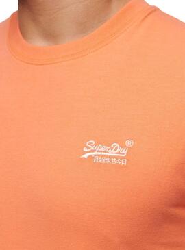 T-Shirt Superdry Logo Orange für Herren