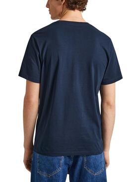 T-shirt Pepe Jeans Clag Marine für Herren