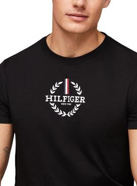 T-Shirt Tommy Hilfiger Global Schwarz für Herren