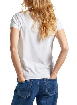 T-Shirt Pepe Jeans Jury Weiß für Damen