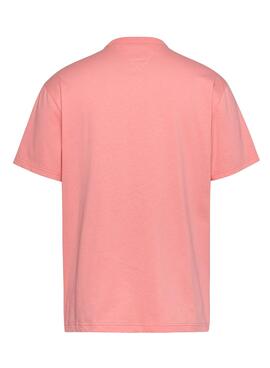 T-Shirt Tommy Jeans Corp Rosa für Herren