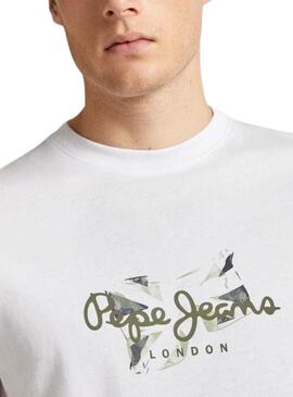 T-Shirt Pepe Jeans Count Weiß für Herren.