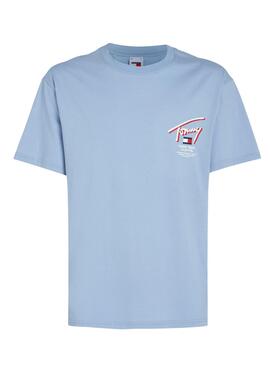 Tommy Jeans 3D T-Shirt Blau für Herren