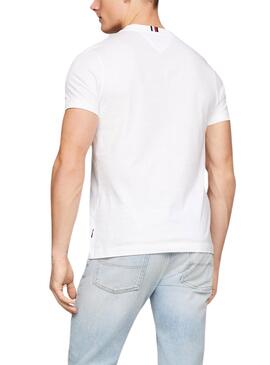 T-Shirt Tommy Hilfiger Global Weiß für Herren.