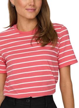 T-Shirt Only Urban Rosa für Damen