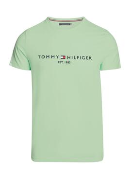 T-Shirt Tommy Hilfiger Mint Logo für Herren