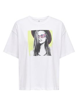 T-shirt Only Halia Weiß für Damen