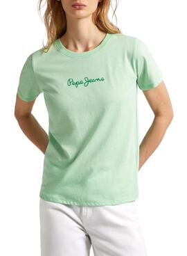 T-shirt Pepe Jeans Lorette Grün für Damen