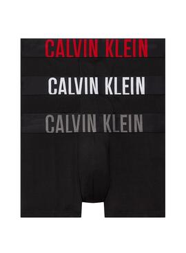 Pack 3 Calvin Klein Trunk Boxershorts Schwarz
