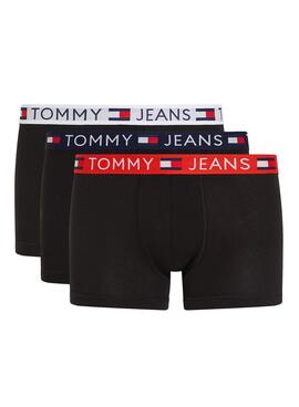 Pack 3 Tommy Jeans Essential Boxershorts Schwarz.