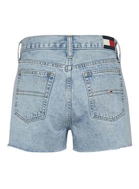 Shorts Tommy Jeans Hot Pant Denim Hellblau Damen
