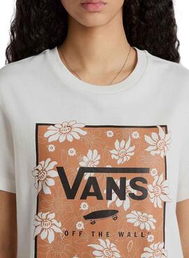 T-Shirt Vans Tropic Fill Floral Beige für Damen