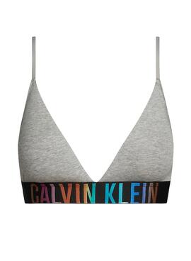 BH Calvin Klein gefüttertes Dreieck Grau Damen